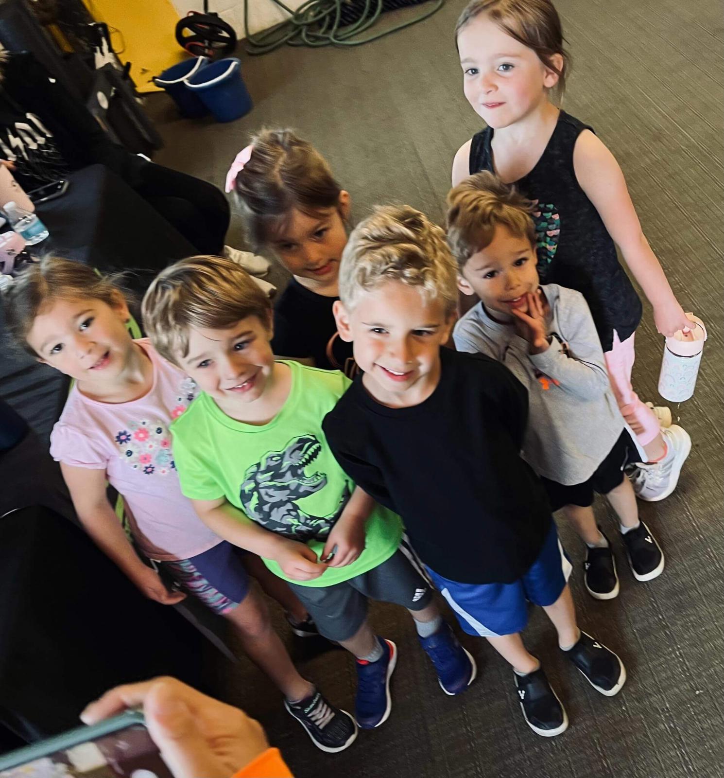 Kids doing strength training at Elite Sports gym, Mentor, Ohio.
